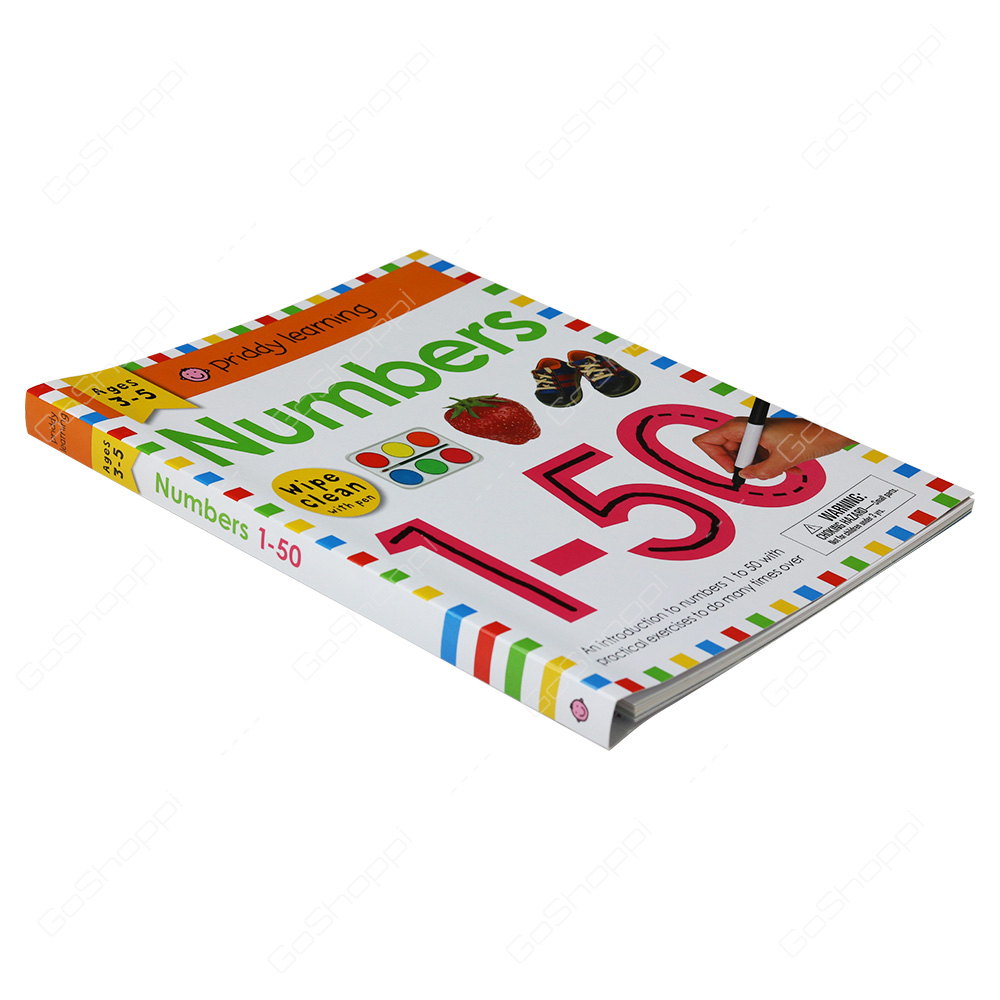 Wipe Clean Workbook - Numbers 1-50 By Roger Priddy