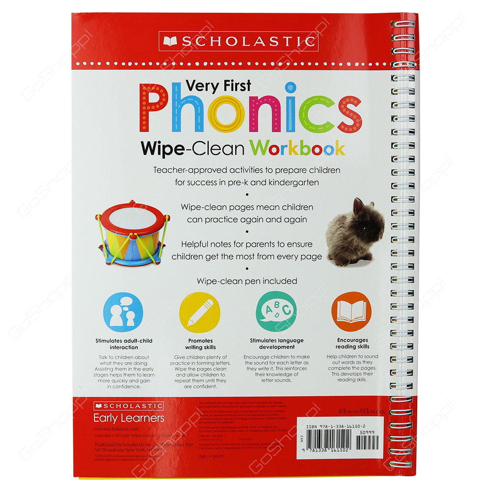 Wipe Clean Workbook - Very First Phonics