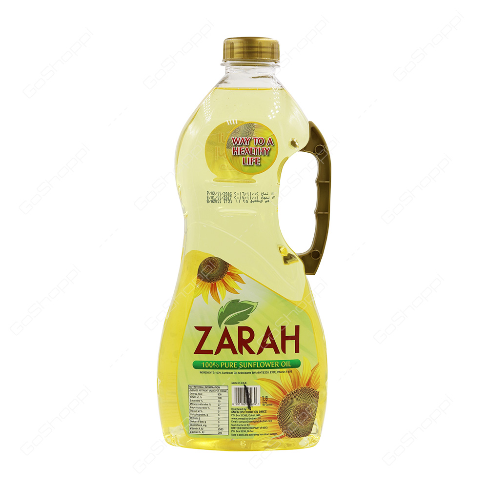 Zarah Pure Sunflower Oil 1.8 l