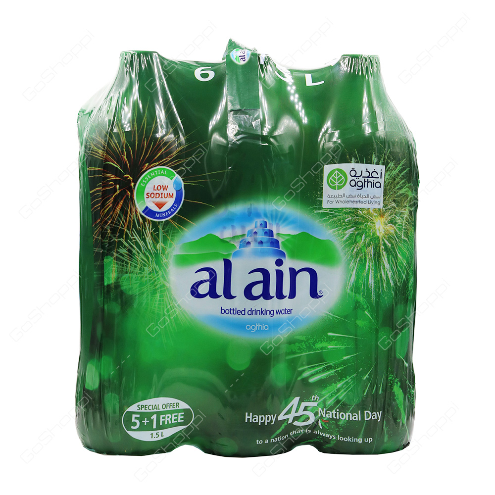 Al Ain Low Sodium Bottled Drinking Water 6X1.5 l Buy Online