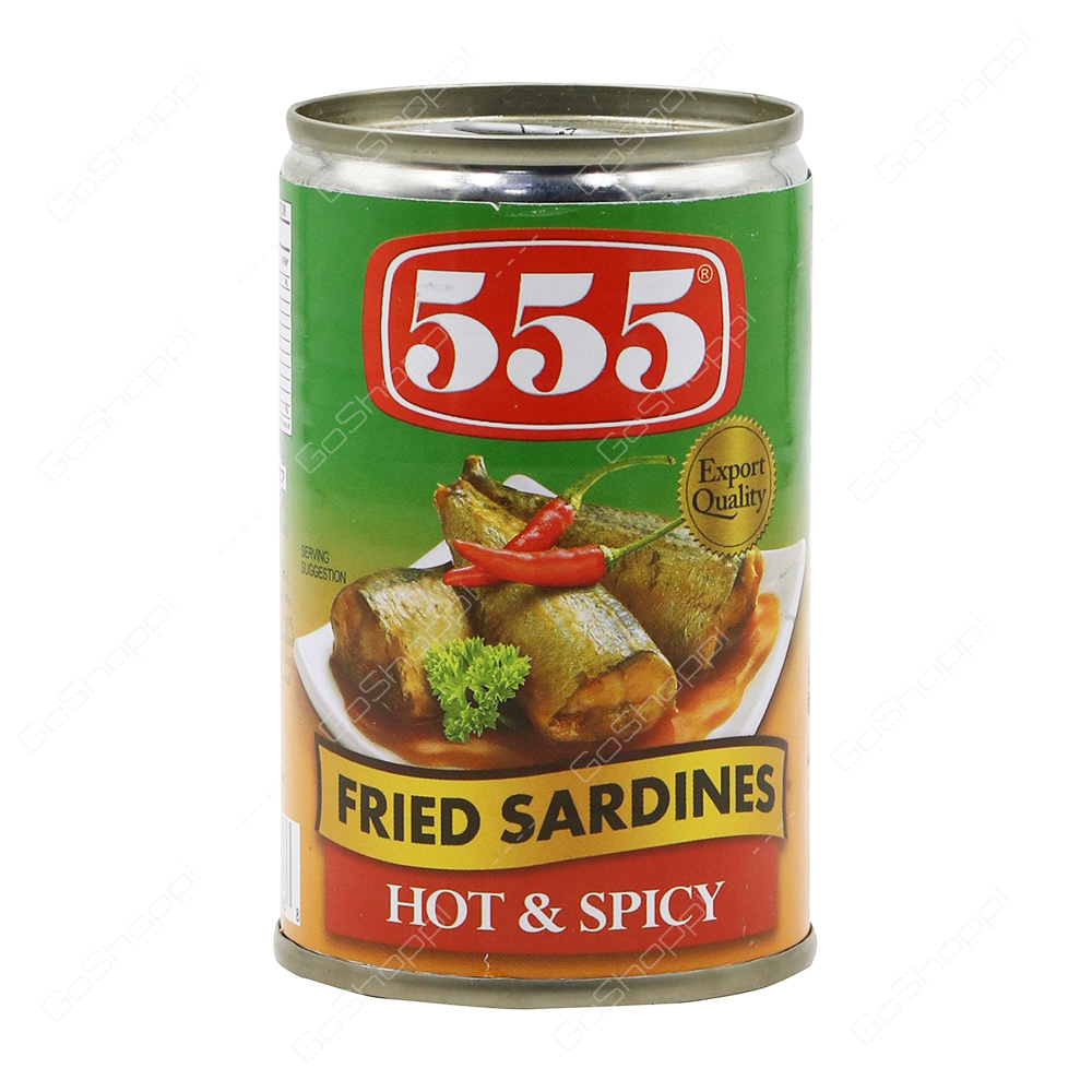 555 Fried Sardines Hot And Spicy 155 g