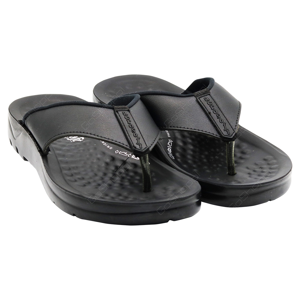 Aerosoft Thong Comfort Slippers For Men - Black - A5101BLK - Buy Online
