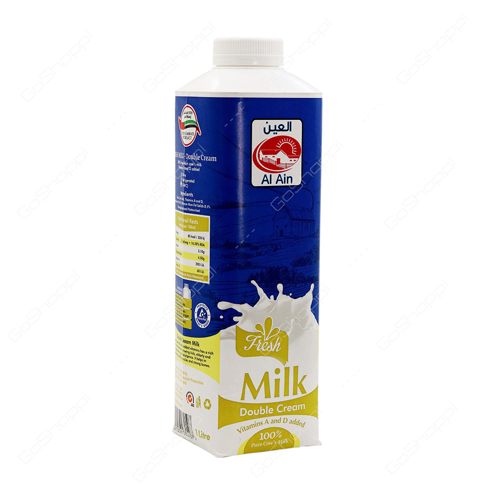 Al Ain Fresh Milk Double Cream 1 l