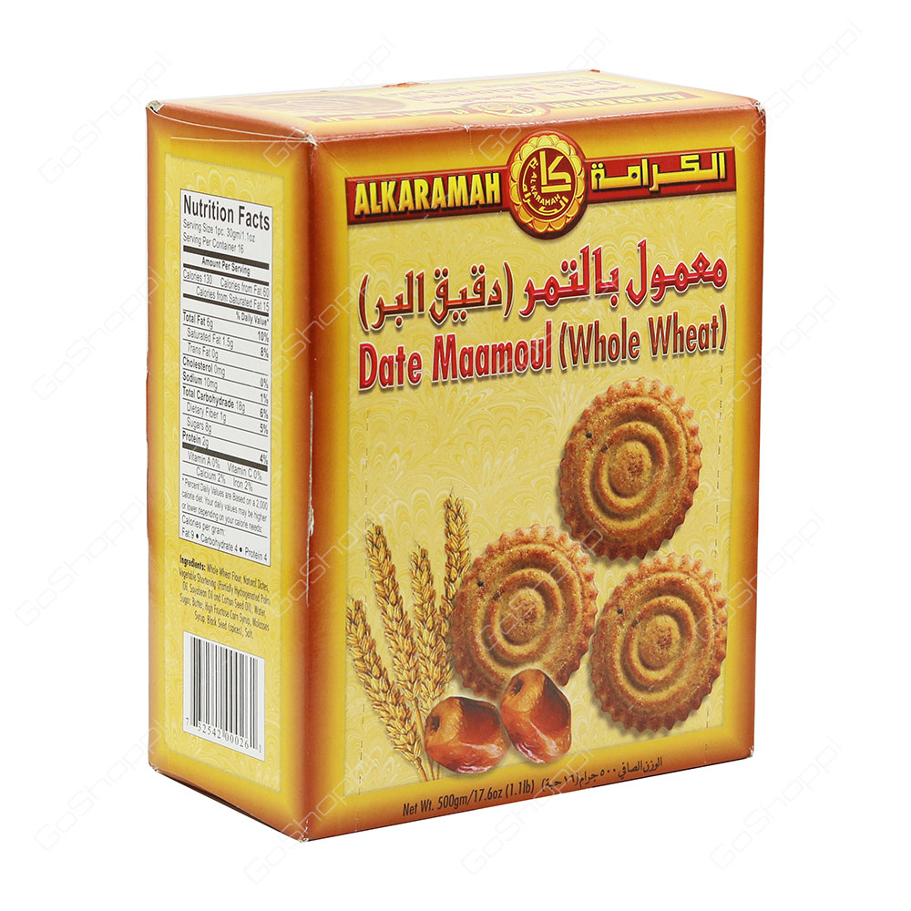 Al Karamah Date Maamoul Whole Wheat 500 g