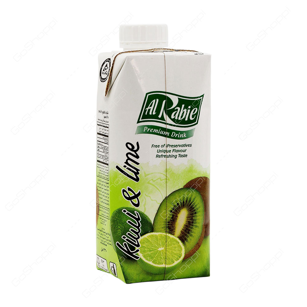 Al Rabie Kiwi And Lime Premiuim Drink 330 ml - Buy Online