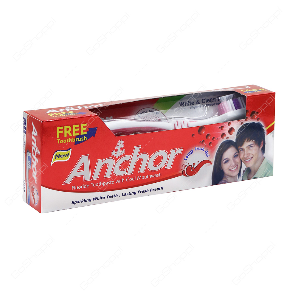 Anchor Fluoride Toothpaste with Cool Mouthwash 125 ml