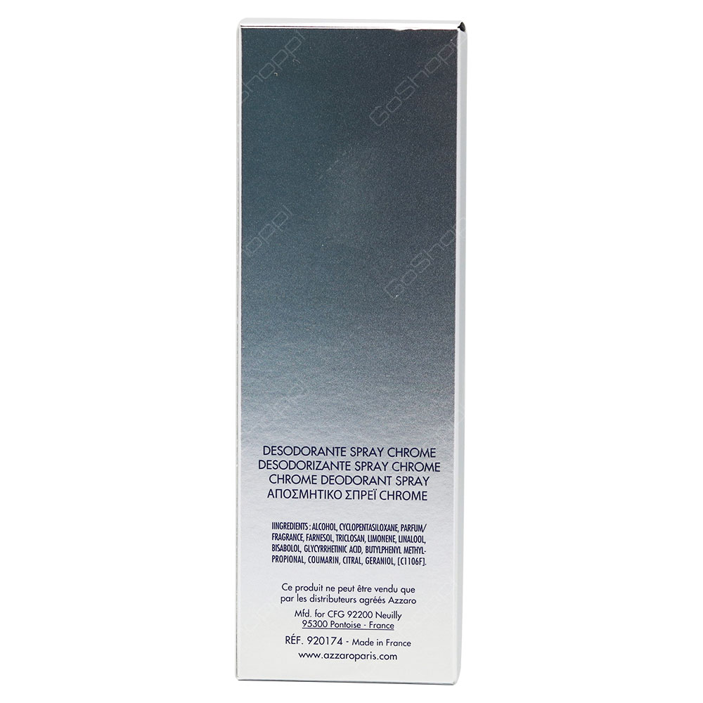 Azzaro Chrome For Men Deodorant Spray 150ml