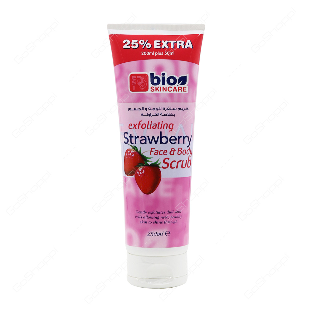 Bio Skincare Exfoliating Strawberry Face And Body Scrub 250 ml