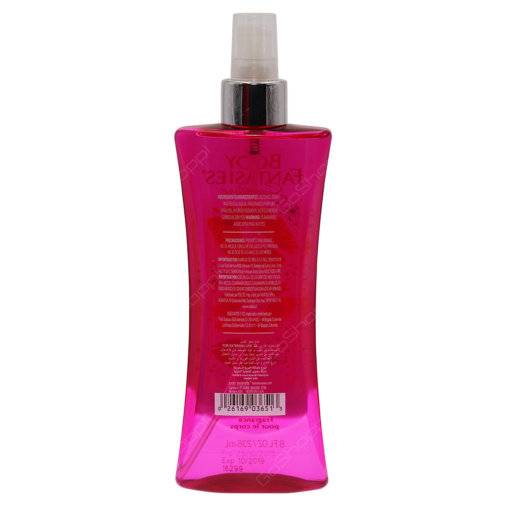 Body Fantasies Signature Fragrance Body Spray - Pink Vanilla Kiss Fantasy 236ml