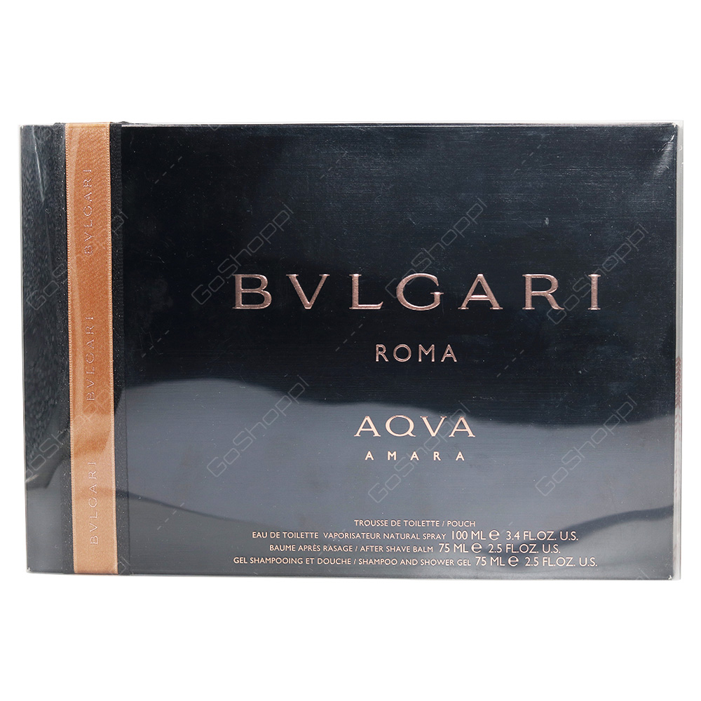 Bvlgari Aqua Amara Gift Set For Men 4pcs