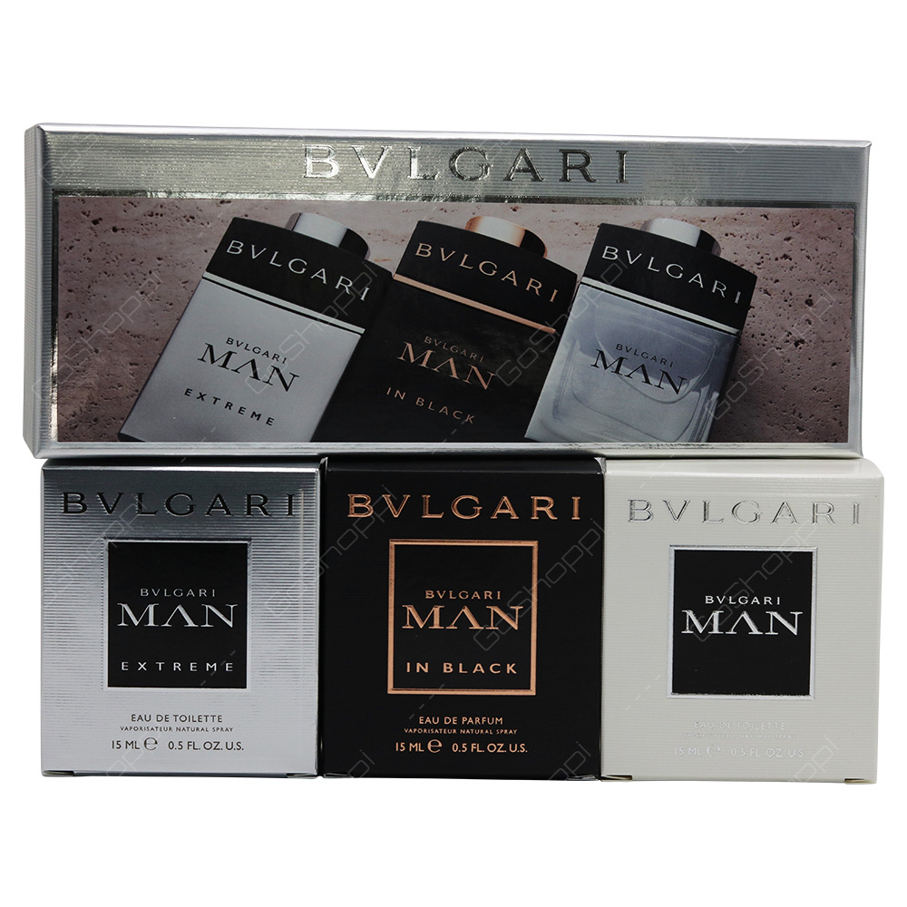Bvlgari Man Pocket Spray Mini Set 3pcs