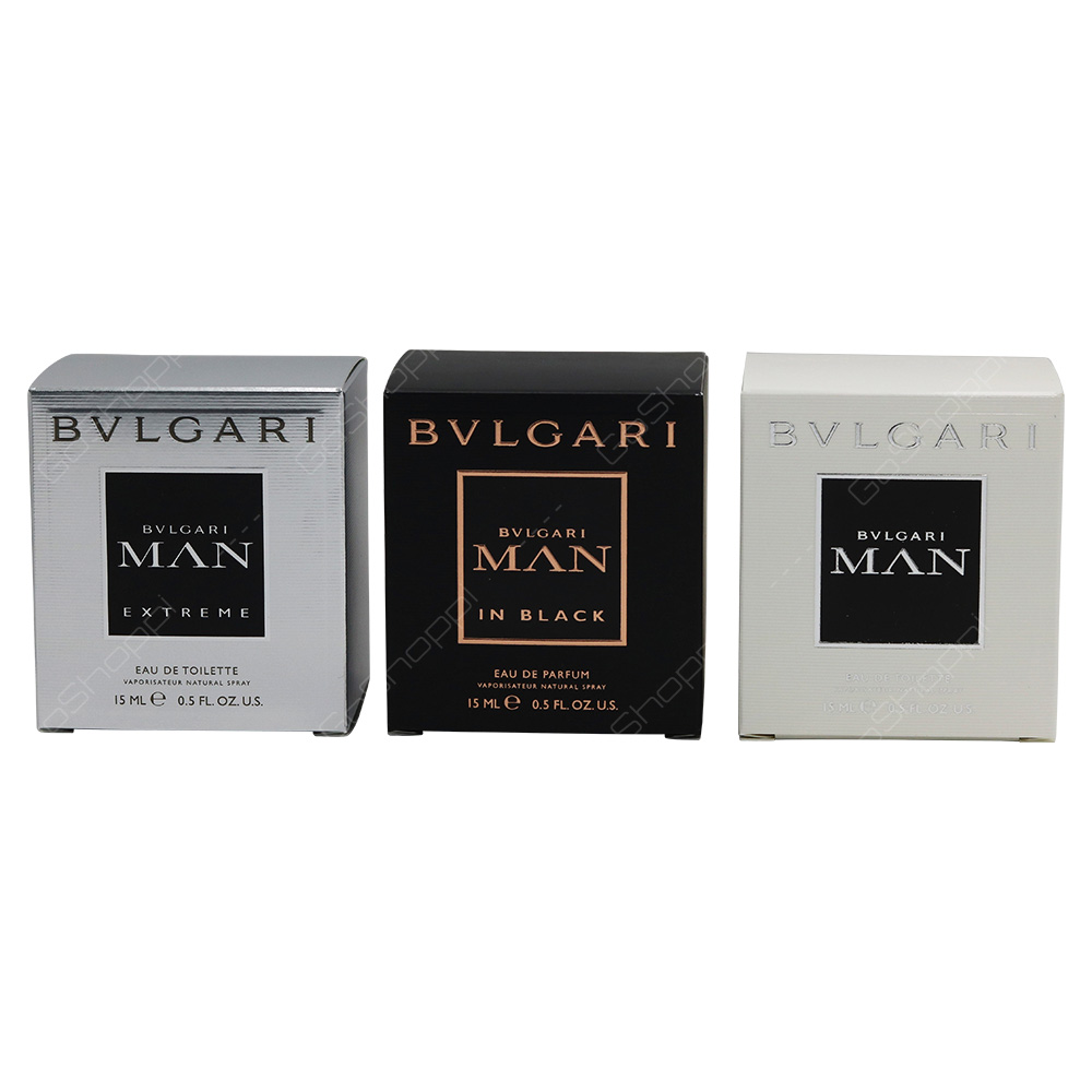 Bvlgari Man Pocket Spray Mini Set 3pcs