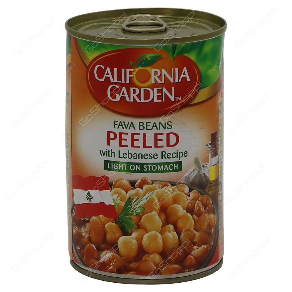 California Garden Fava Beans Peeled With Lebanese Recipe 450 g