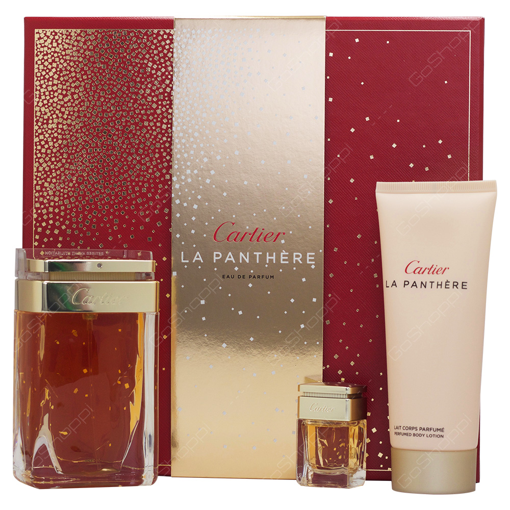 Cartier La Panthere Eau De Parfum Gift Set For Women 3pcs