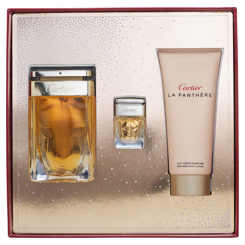 Cartier La Panthere Eau De Parfum Gift Set For Women 3pcs