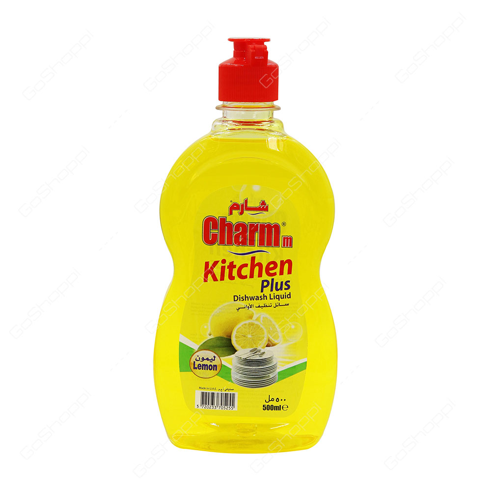 Charmm Kitchen Plus Lemon Dishwash Liquid 500 ml