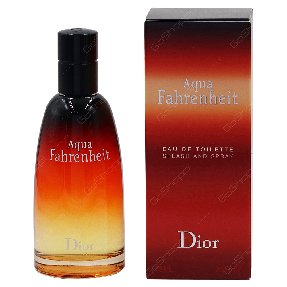 Christian Dior Aqua Fahrenheit For Men Eau De Toilette 75ml