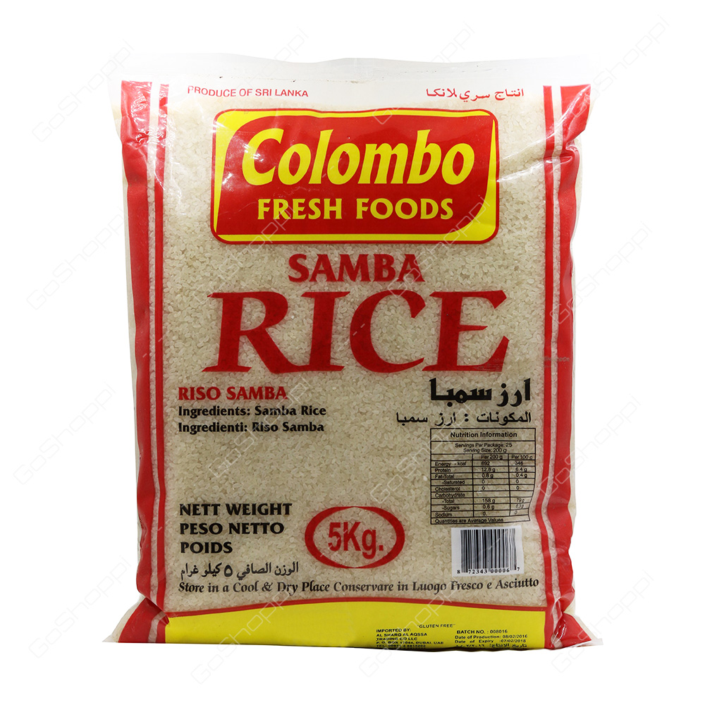 Colombo Fresh Foods Samba Rice 5 kg