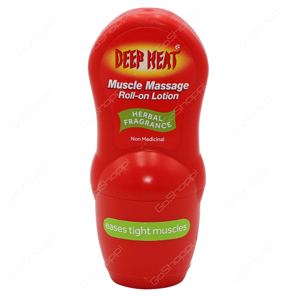 Deep Heat Muscle Massage Roll On Lotion Herbal Fragrance 50 ml