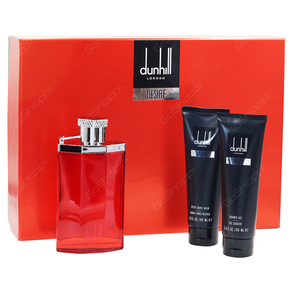 Dunhill Desire For Men Gift Pack Eau De Toilette 100ml Shower Gel 90ml After Shave Balm 90ml