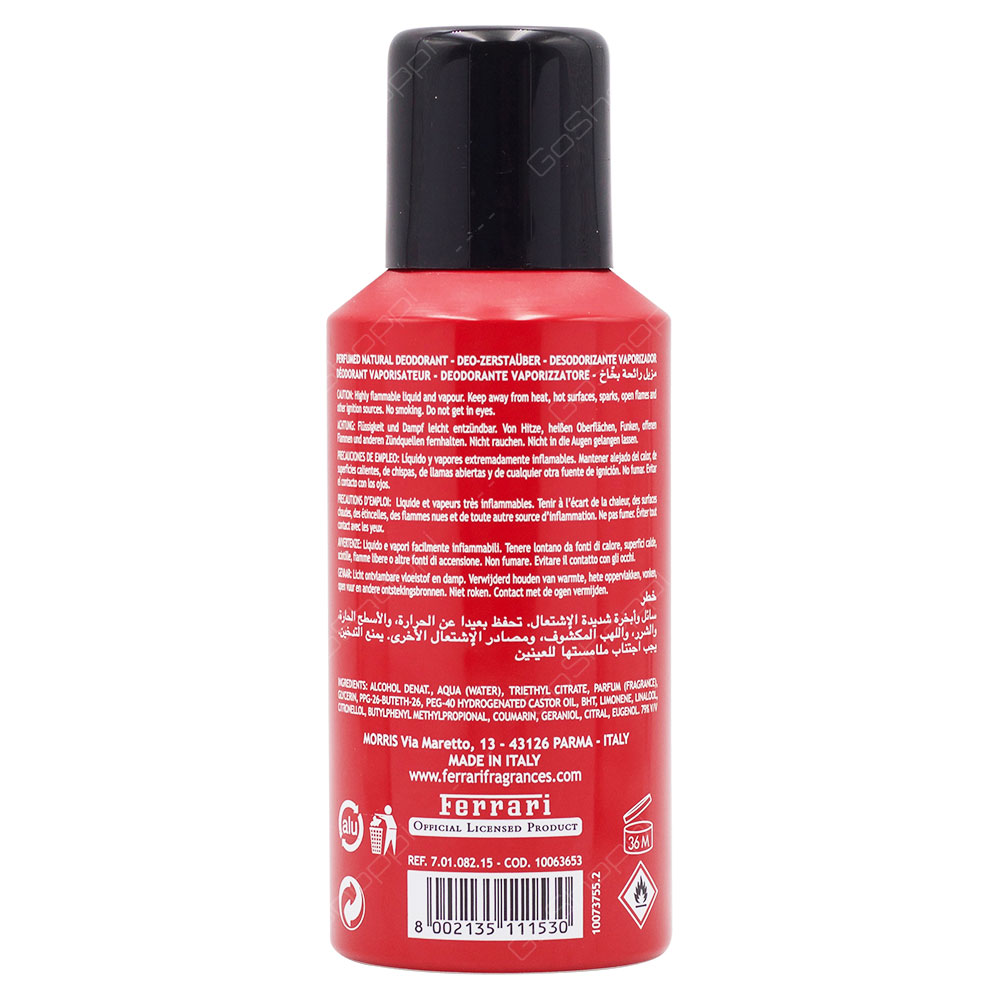 Ferrari Scuderia Red For Men Perfumed Natural Deodorant 150ml