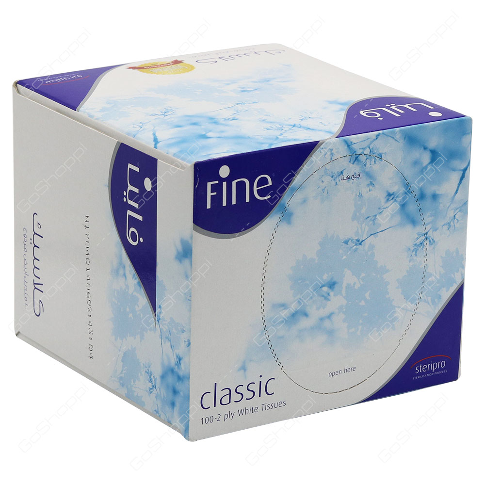 Fine Classic White Tissues 100 Tissues