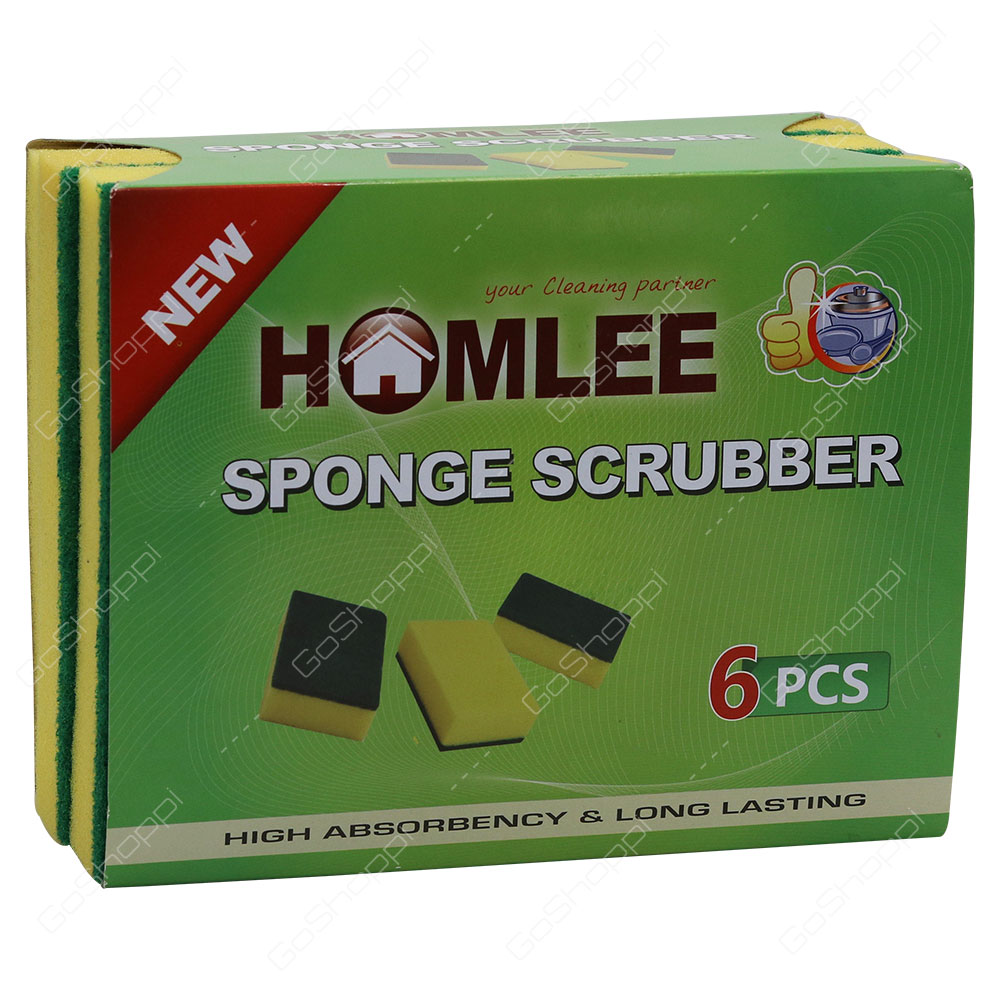 Homlee Sponge Scrubber 6 pcs