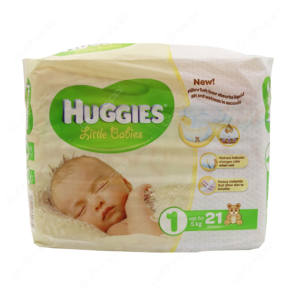 Huggies Little Babies 1 Upto 5 Kg 21 Count