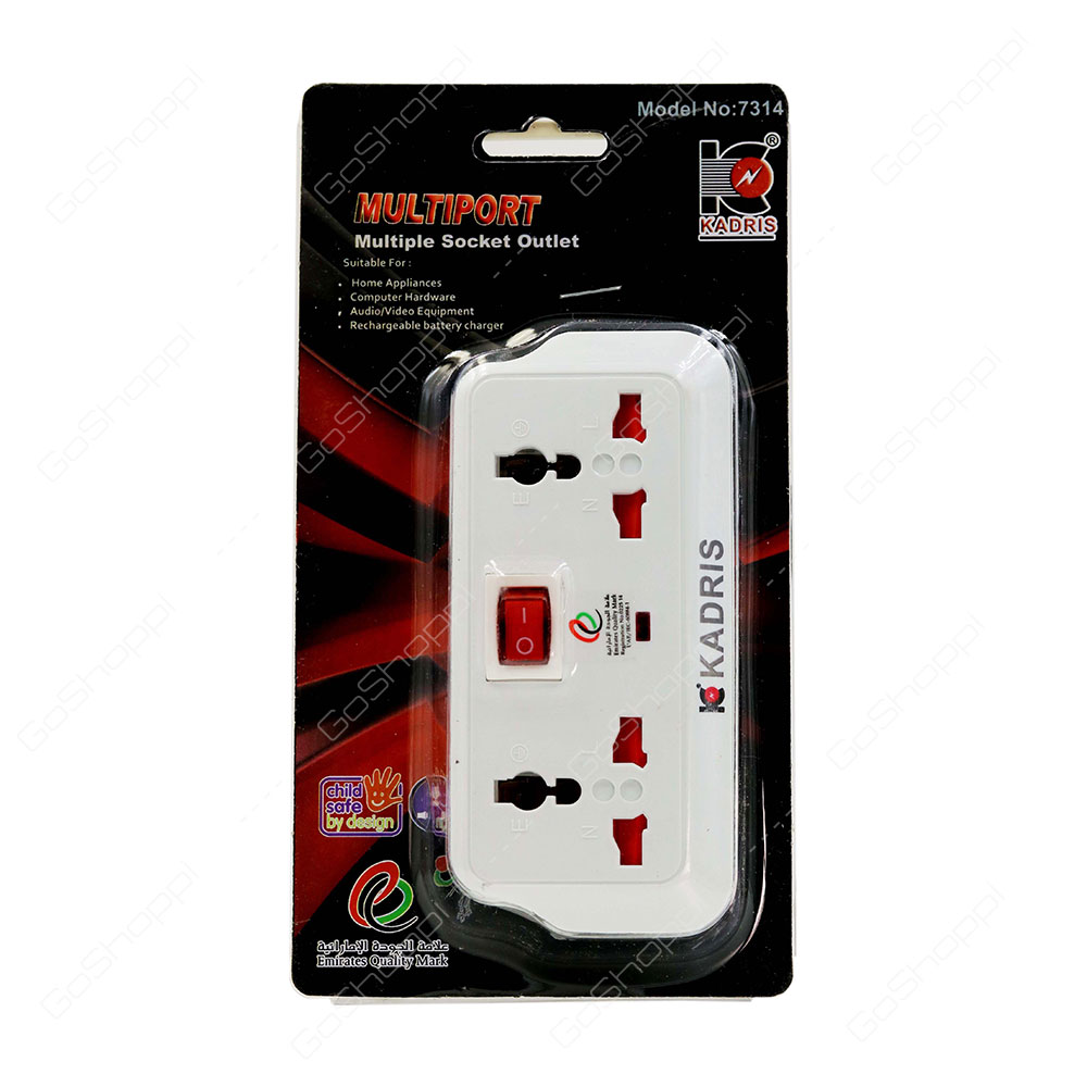 Kadris Multiport Multiple Socket Outlet 1 pcs