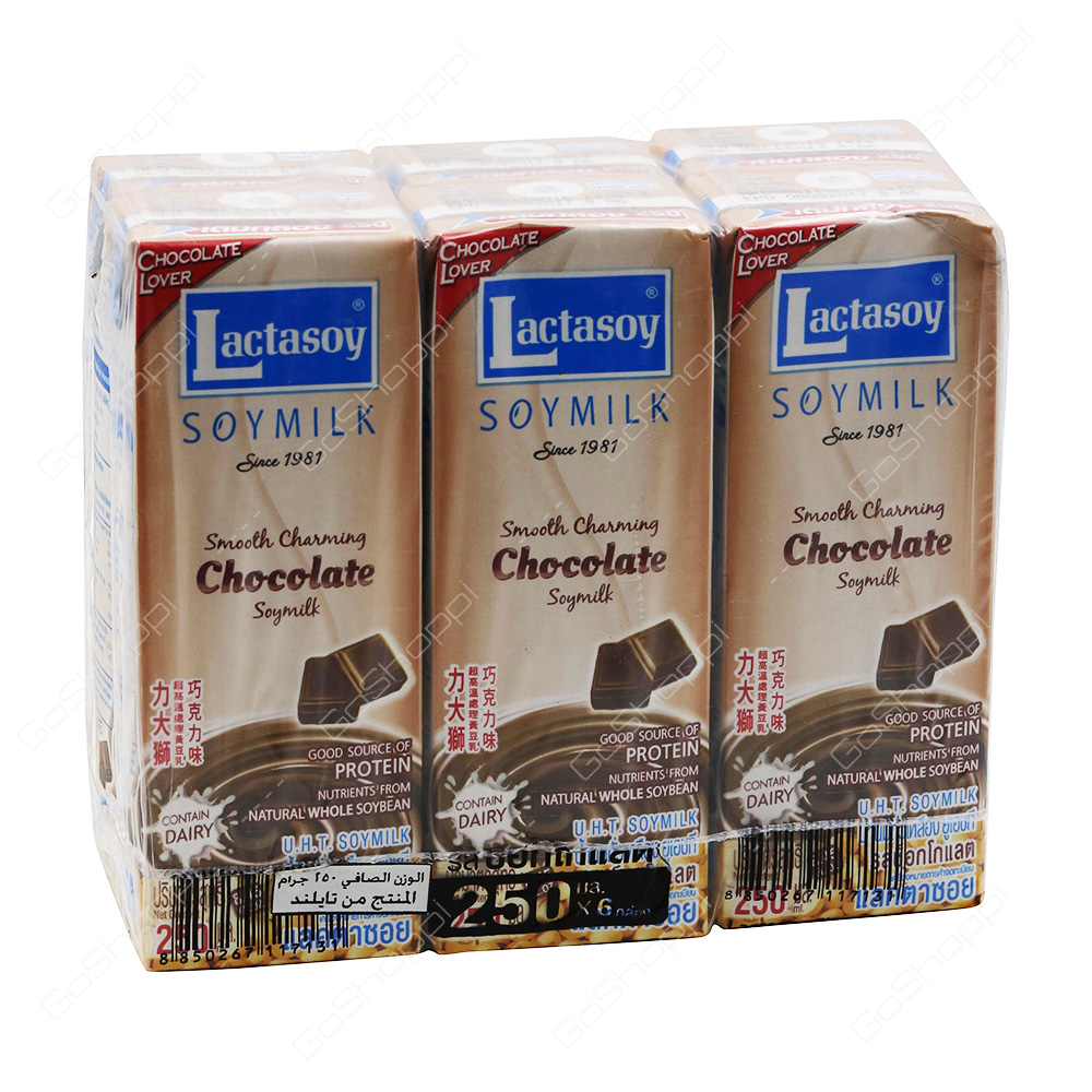 Lactasoy Soymilk Chocolate Flavored 6X250 ml