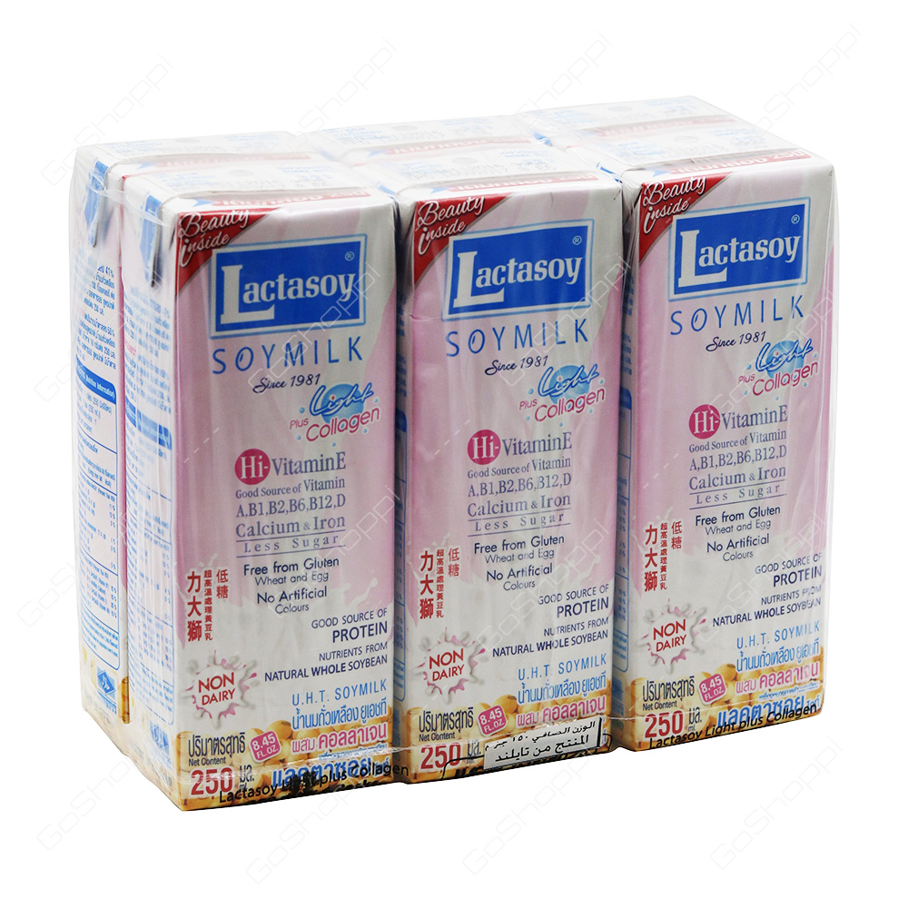 Lactasoy Soymilk Light 6X250 ml
