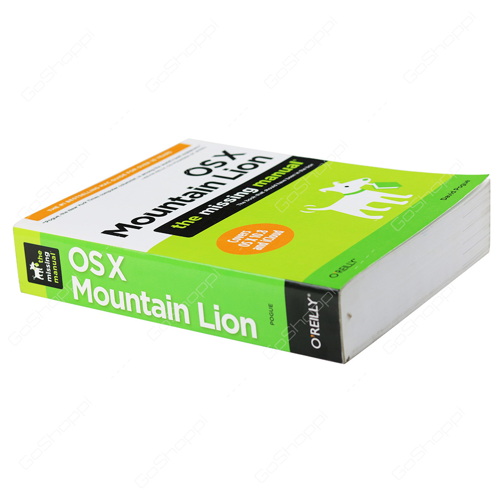 Missing Manual Mac Os X