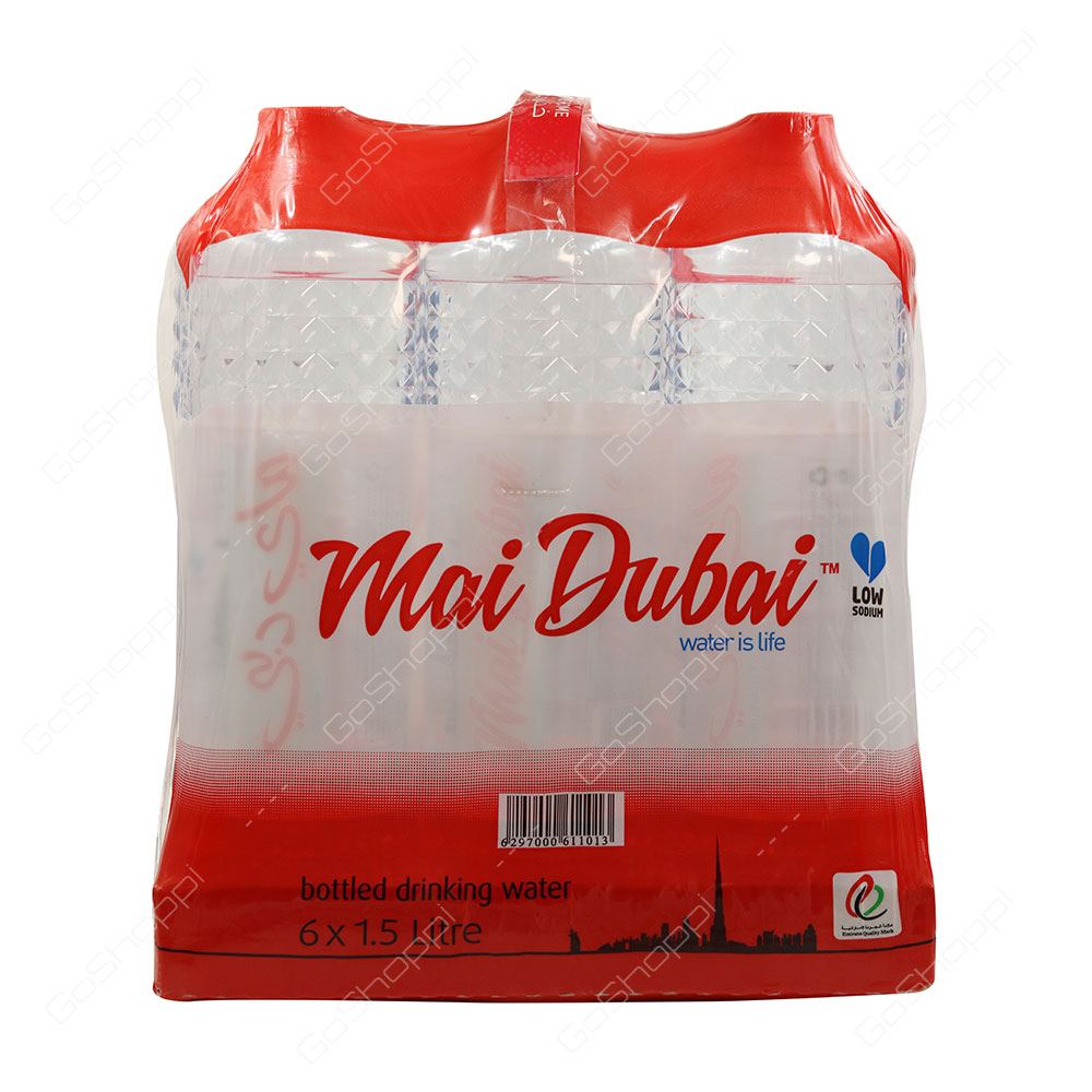 Mai Dubai Low Sodium Bottled Drinking Water 6X1.5 l