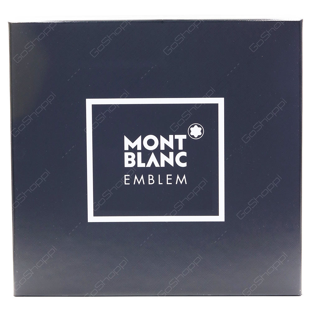 Mont Blanc Emblem For Men Gift Pack Eau De Toilette 100ml After Shave Balm 100ml Shower Gel 100ml