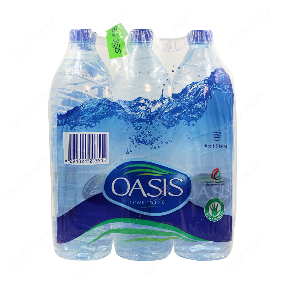 Oasis Bottled Drinking Water 6X1.5 l