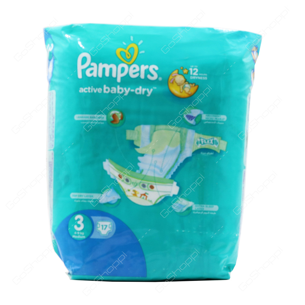 Pampers Active Baby Dry Diapers Size 3 17 Diapers