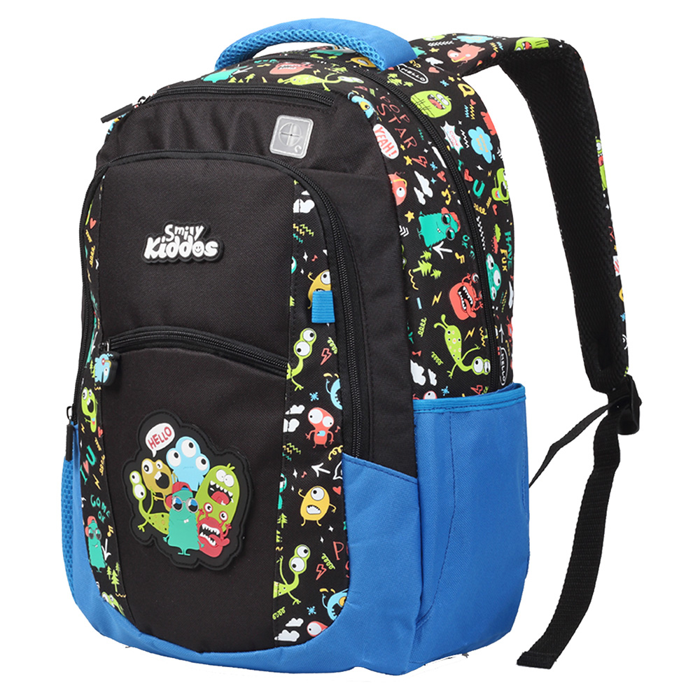 Smily Dual Color Backpack - Black