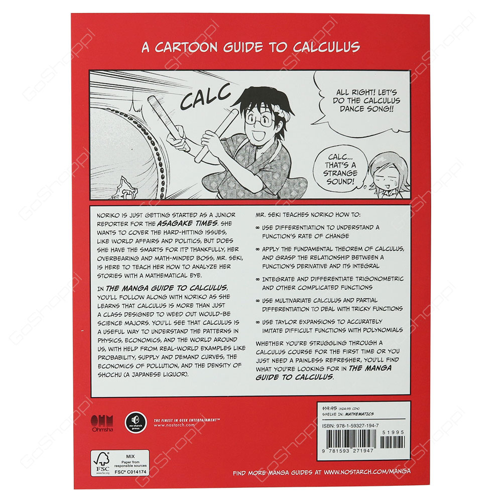 The Manga Guide To Calculus By Hiroyuki Kojima Shin Togami Buy