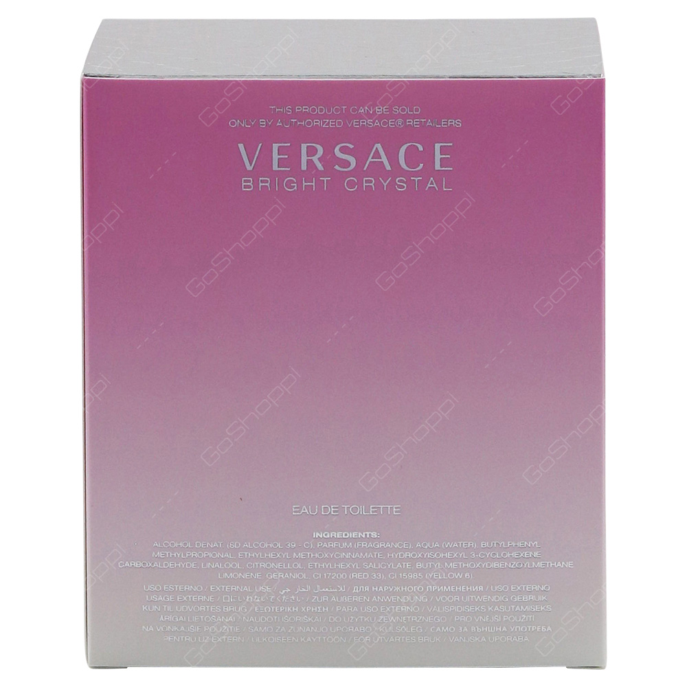 Versace Bright Crystal For Women Eau De Toillete 90ml