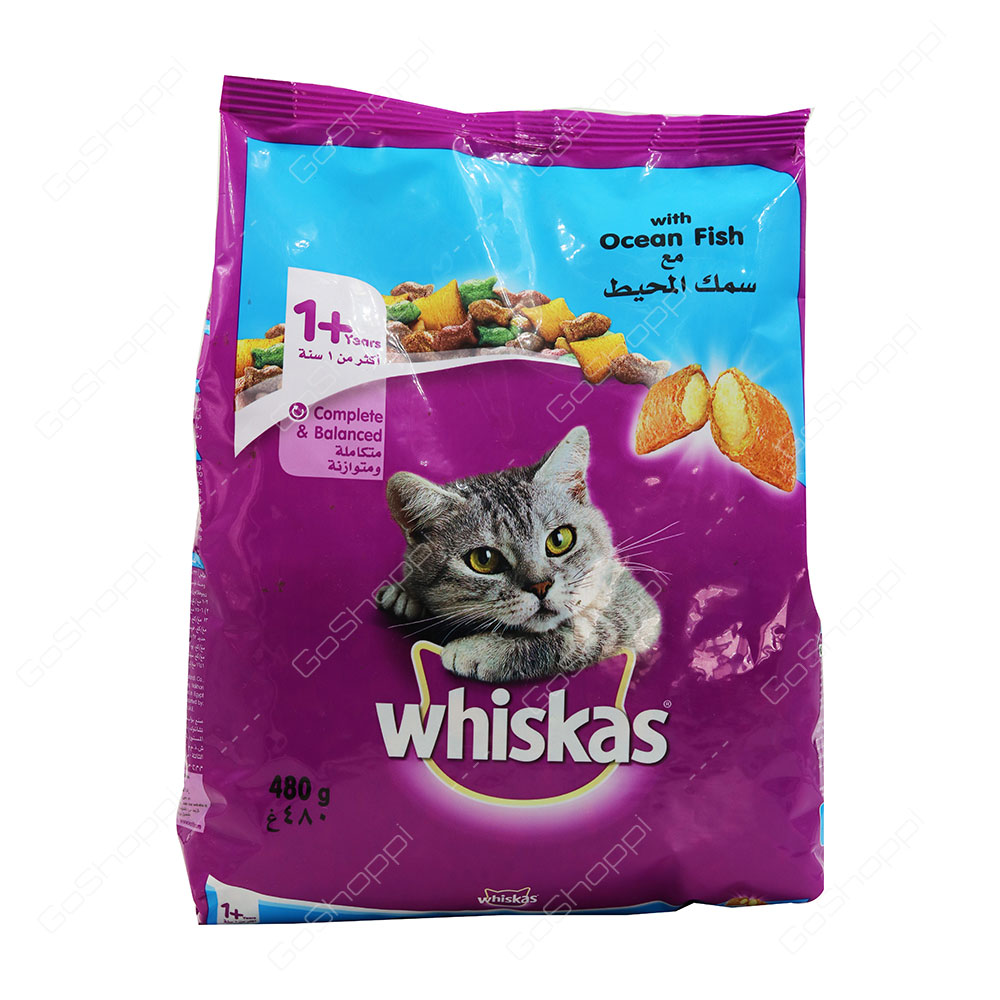 Whiskas With Ocean Fish 1 Plus Years 480 g