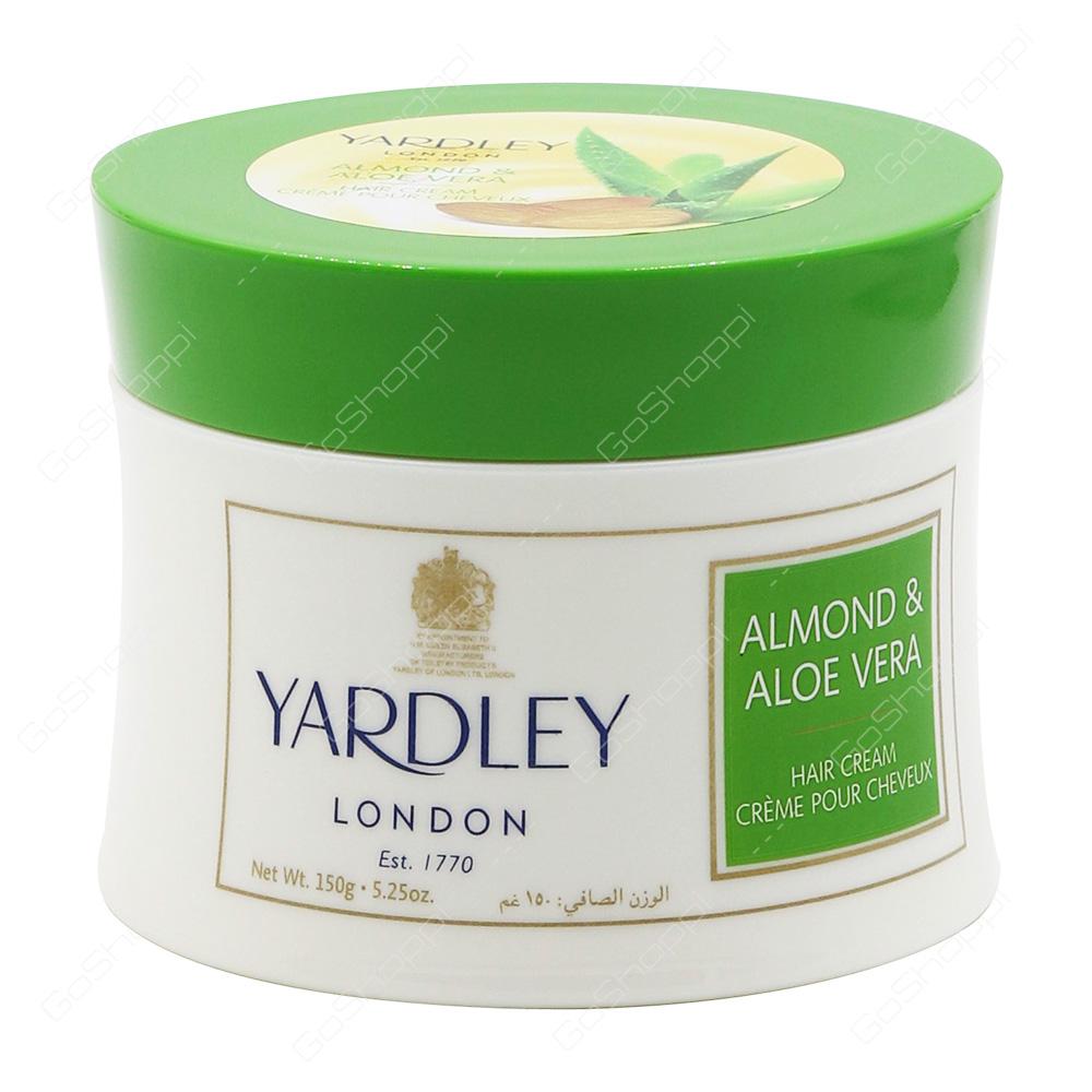 Yardley Almond and Aloe Vera Hair Cream 150 g - Buy Online