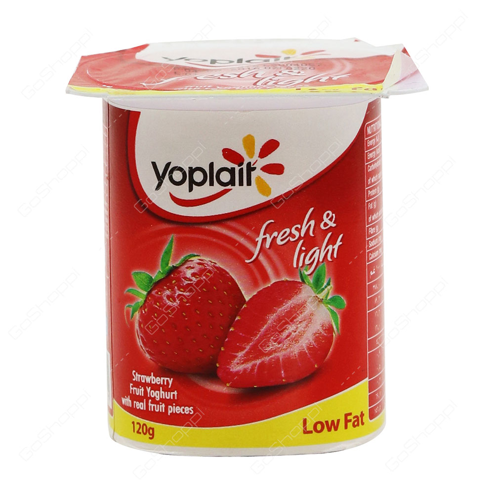Yoplait Fresh And Light Strawberry Fruit Yoghurt 120 g