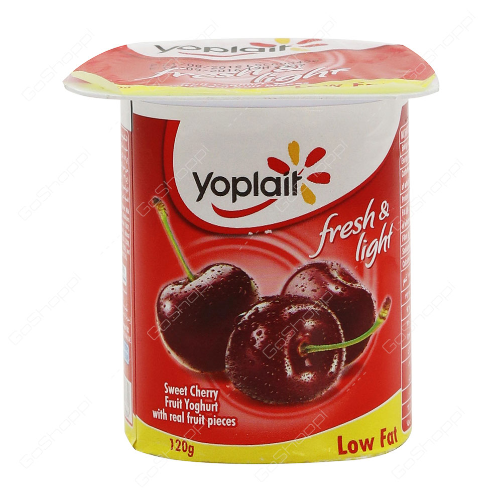 Yoplait Fresh And Light Sweet Cherry Fruit Yoghurt 120 g