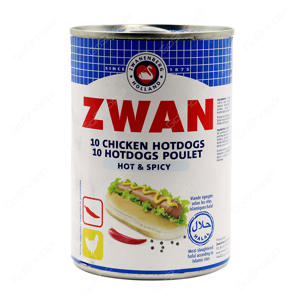 Zwan 10 Chicken Hotdogs Hot And Spicy 200 g