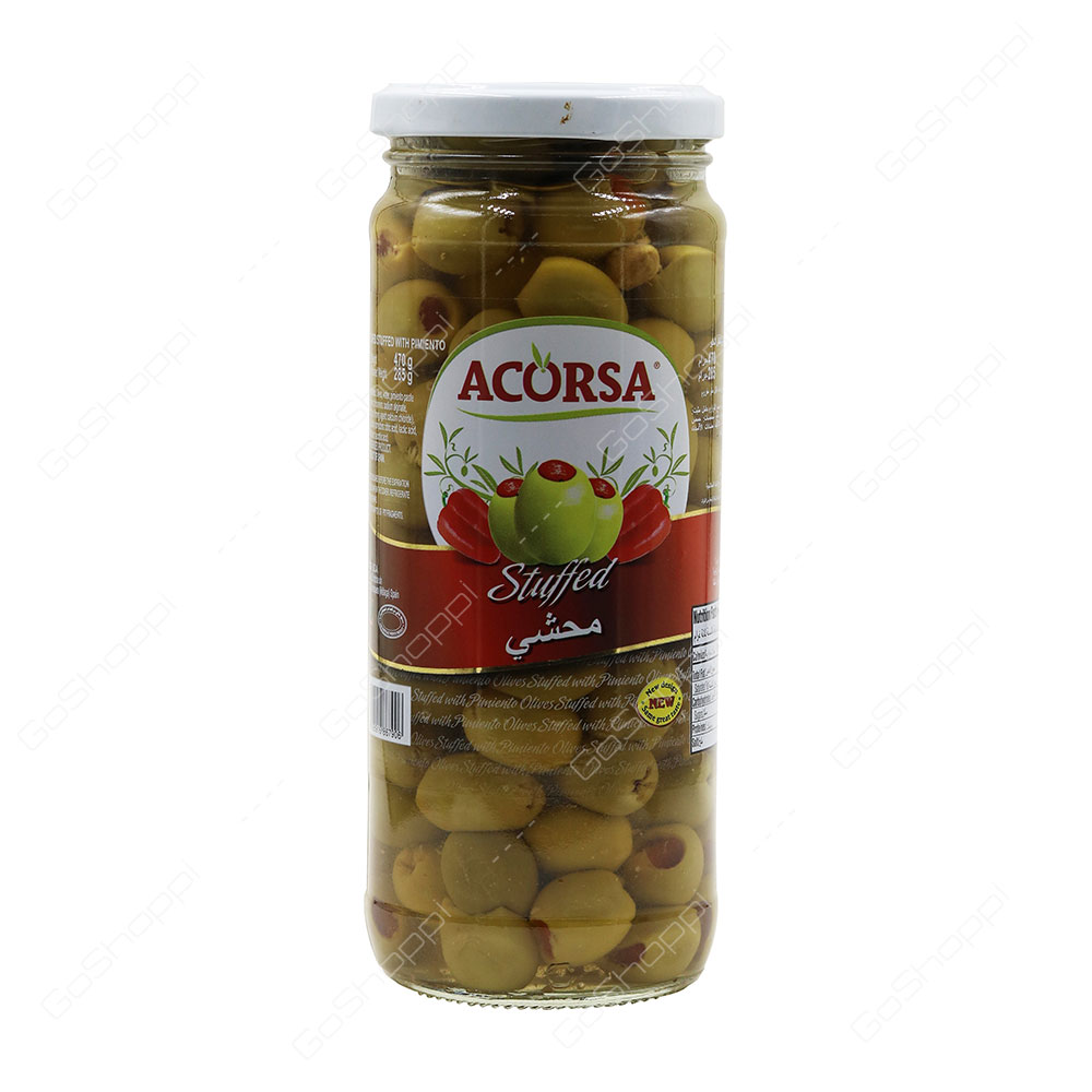 Acorsa Stuffed Green Olives With Pimento 470 g